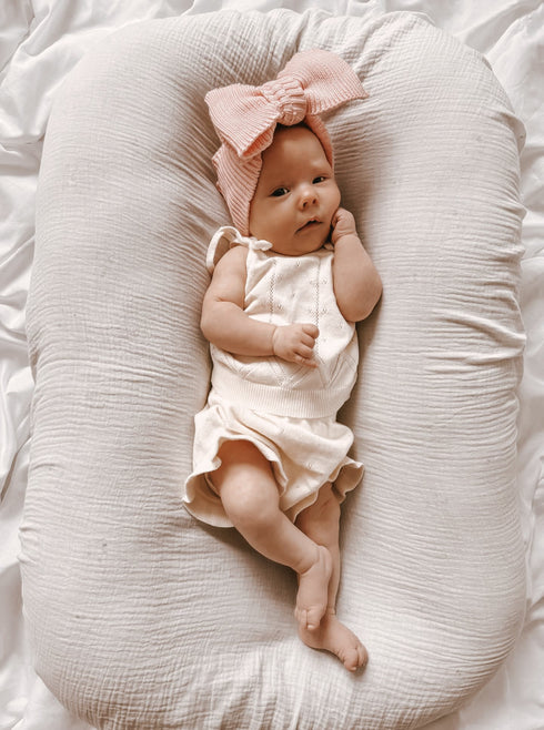 luna-luca-pointelle-summer-set-cream Luna and Luca Newborn Baby Clothes